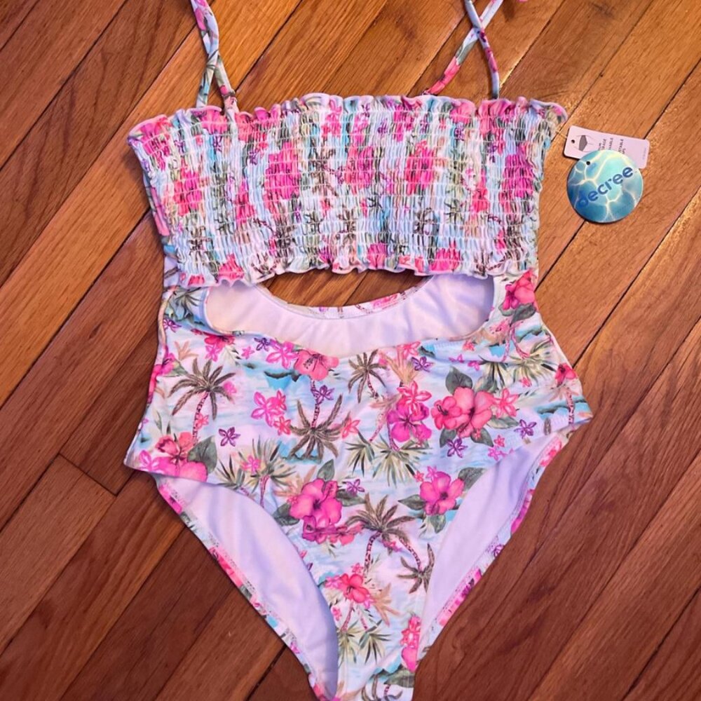 Decree Women's Floral Swim Dress